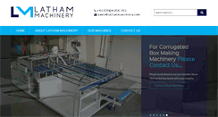 Desktop Screenshot of lathammachinery.com