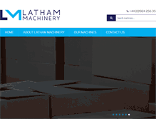 Tablet Screenshot of lathammachinery.com